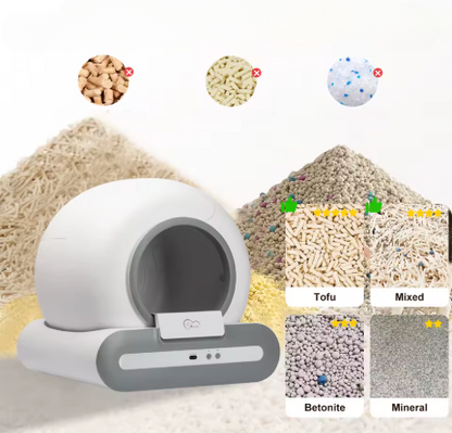 Litière Automatique Autonettoyante connecté - 65L